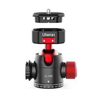 Ulanzi U-100 draaibare statiefkop met balhoofd en Cold Shoe-mount - thumbnail