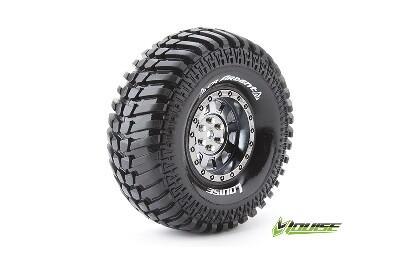 Louise CR-ARDENT Banden Set - Super Soft - 1.9" Velgen Zwart/chrome - Hex 12mm Louise CR-ARDENT Banden Set - Super Soft - 1.9" Velgen Zwart/chrome - Hex 12mm