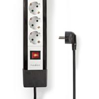 Nedis EXS103F1PRO Stekkerdoos Pro-line 10-weg 3,00 M Zwart/wit |- Beveiligde Contacten | - thumbnail