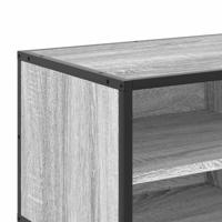 Tv-meubel 80x34,5x40 cm bewerkt hout metaal grijs sonoma eiken - thumbnail