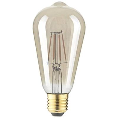 LightMe LM85058 LED-lamp E27 Ballon 4.5 W Barnsteen (Ø x h) 64 mm x 140 mm Filament / Retro-LED 1 stuk(s)