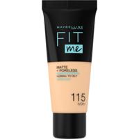 Maybelline Fit Me Matte + Poreless Foundation - 115 Ivory - Medium Dekkende Foundation met Matte Finish voor de Normale tot Vette Huid - 30 ml - thumbnail