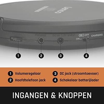 Lenco CD-200 Discman Zwart - thumbnail
