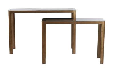 Light & Living Sidetable 'Oxe' Set van 2 stuks, kleur Antiek Brons