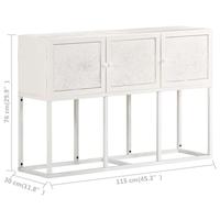 Dressoir 115x30x76 cm massief mangohout - thumbnail
