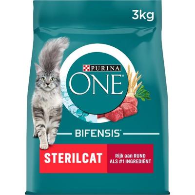 Purina One Sterilcat met rund kattenvoer 3 kg Purina One Sterilcat met rund kattenvoer 3 kg