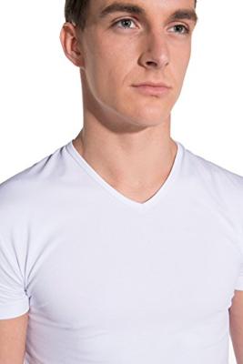 Garage Bodyfit T-shirt V-neck Basic T-shirts White
