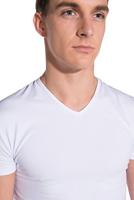Garage Bodyfit T-shirt V-neck Basic T-shirts White - thumbnail