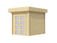 Moderne Blokhut Kolibri 250x250 cm, 28 mm dikke wanden - thumbnail