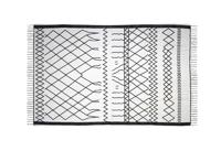 HSM Collection vloerkleed Borris - zwart/wit - 230x160 cm - thumbnail