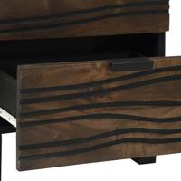 Nachtkastje Walnotenhout 40 x 33 x 46 cm massief mangohout - thumbnail
