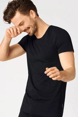 2-Pack 24/7 heren ondershirts - Ronde hals mannen T-shirts slim fit - Katoen