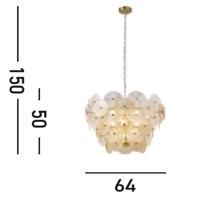 Searchlight HanglampWagon Wheel Ø 64cm - 88210-9BZ - thumbnail