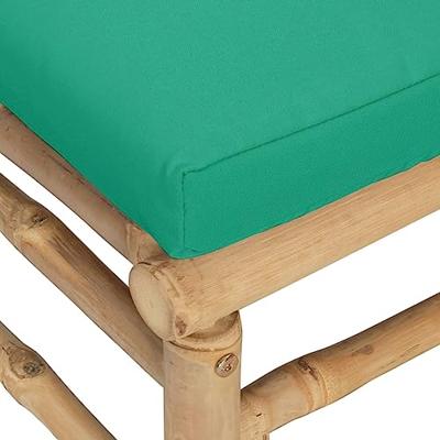 2-delige Loungeset met kussens bamboe groen - thumbnail