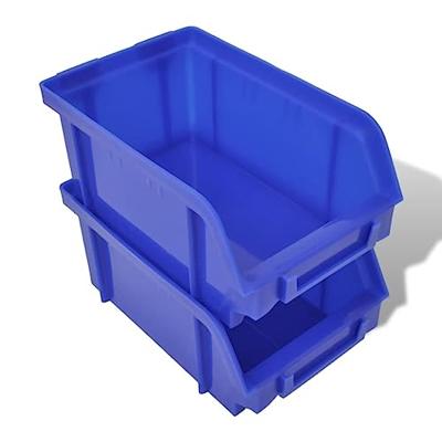 VidaXL 30-delige opbergrek voor aan de wand blauw en rood VidaXL 30-delige opbergrek voor aan de wand blauw en rood