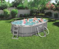 Bestway Zwembad Power Steel bovengronds ovaal 427x250x100 cm - thumbnail