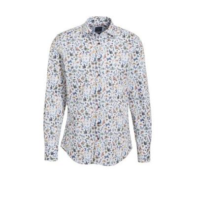 Profuomo Originale Overhemd Cutaway Insecten Print Slim Fit Profuomo Originale Overhemd Cutaway Insecten Print Slim Fit