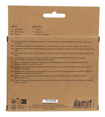 Creativ Company Gouacheverf, standaardkleuren, 6x20 ml/ 1 doos