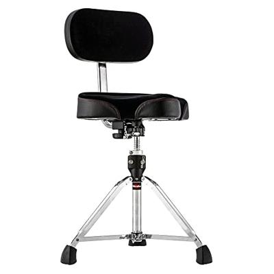 Gibraltar Hardware 9608MB professionele drumkruk met rugleuning - thumbnail