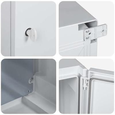 VidaXL Bedieningskast grijs 47 x 20 x 60 cm abs kunststof