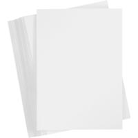 Creativ Company Gekleurd karton, a4, vel 210x297 mm, 250 gr, wit, 100 vel/ 1 doos - thumbnail