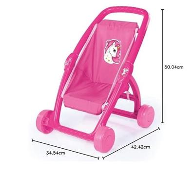 Dolu eenhoorn kinderwagen roze