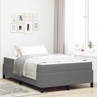 Bedframe met matras Lichtgrijs 120 x 200 cm Stof - thumbnail