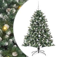 VidaXL Kunstkerstboom met 150 led groen 150 cm pvc en plastic en staal - thumbnail