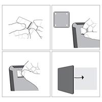 Nobo Mini whiteboard, magnetisch, met gekleurd frame, 28 x 21,6 cm - thumbnail