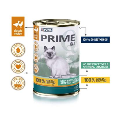 PUPIL Prime Rich in chicken and duck - nat kattenvoer - 400g