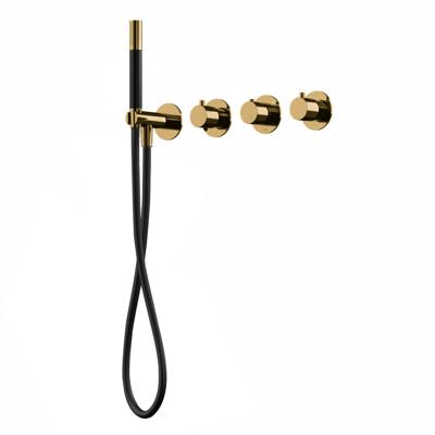 Hotbath Cobber afbouwdeel inbouw badendouche thermostaat met 2 stopkranen zonder uitloop gepolijst messing CB7071EXTNB Hotbath Cobber afbouwdeel inbouw badendouche thermostaat met 2 stopkranen zonder uitloop gepolijst messing CB7071EXTNB