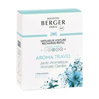 Maison Berger Paris navulling autoparfum aroma travel aromatic garden 2 stuks - thumbnail