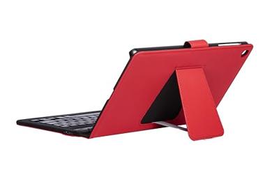 Tablet en toetsenbord Case Silver HT A9+ Rood