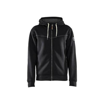 Blåkläder 4933 Hoodie met rits gevoerd zwart - maat L