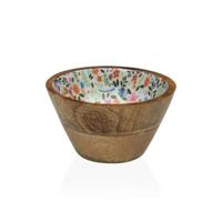 Kom Versa Bamboe Mangohout Blommor 13 x 7 x 13 cm - thumbnail