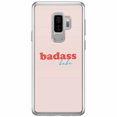 Samsung Galaxy S9 Plus siliconen hoesje - Badass babe quote