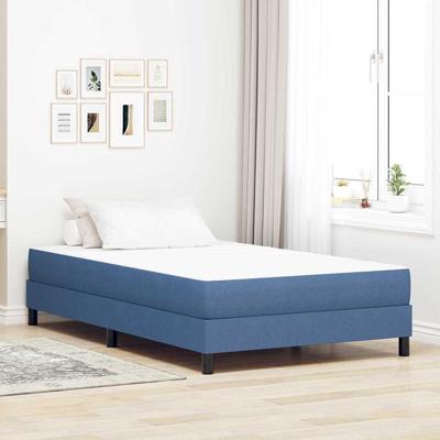 Bedmatras met matras Blauw 120 x 190 cm Stof