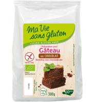 Chocolade cakemix glutenvrij bio 300 Gram - thumbnail