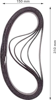 Bosch Accessories EXPERT N470 2608901255 Schuurband Ongeperforeerd Korrelgrootte (num) 36 (l x b) 760 mm x 40 mm 10 stuk(s)