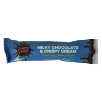 The fitness candy company Milky chocolate & crispy cream 55 Gram - thumbnail