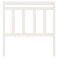 Hoofdbord 106x4x100 cm massief grenenhout wit - thumbnail