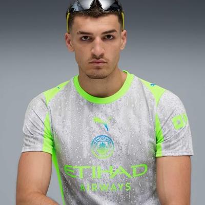 Manchester City 3rd Shirt Senior 2025/2026 - Maat XL - Kleur: LichtgeelGrijs | Soccerfanshop