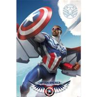 Poster Marvel - Captain America - Flying 61x91,5cm - thumbnail
