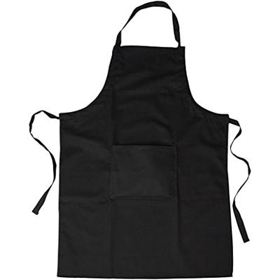 Creativ Company Katoenen schort zwart met vak, 89x66cm
