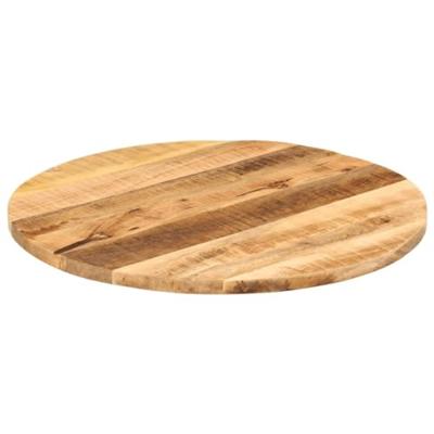 Tafelblad rond 70x3,8 cm massief ruw mangohout