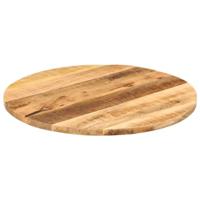 Tafelblad rond 70x3,8 cm massief ruw mangohout - thumbnail