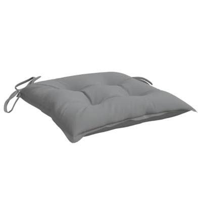 VidaXL Stoelkussens 4 st 50x50x7 cm oxford stof grijs