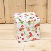 Bonbon doosjes - Chocolade doosje - Zomerfruit KUBUS - 24 stuks - thumbnail