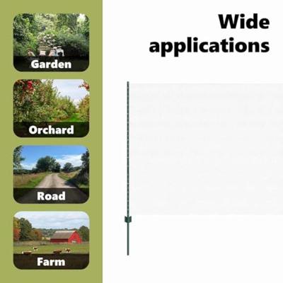 VidaXL Hek met paal groen 1,6 x 10 m staal en pvc