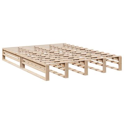 Bed met boekenkast zonder matras massief grenenhout 140x200 cm - thumbnail